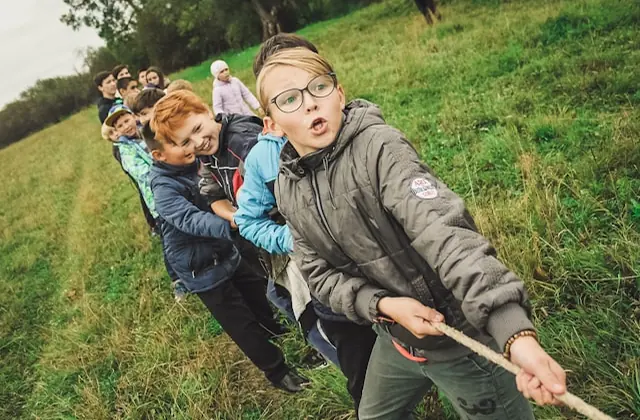 Children enjoying a summer learning activity